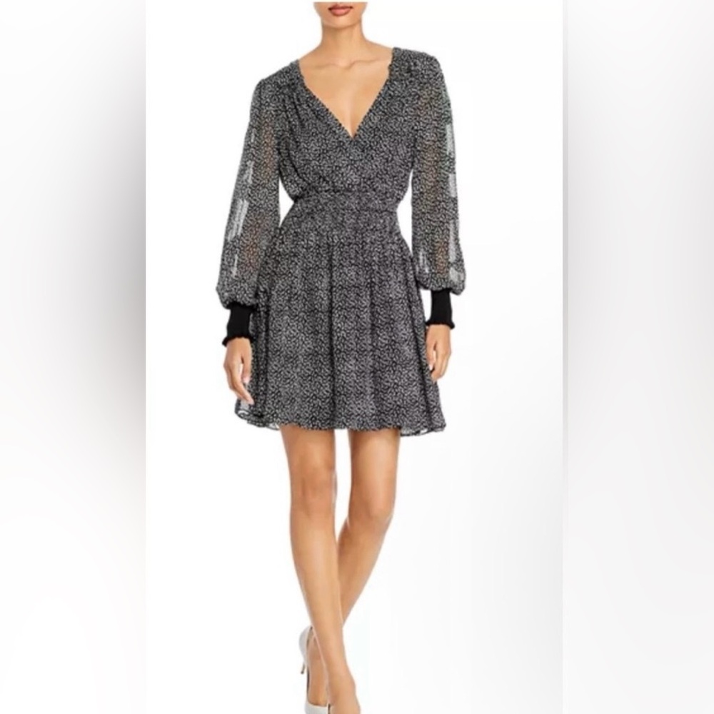 Rebecca Taylor Meadow Long-Sleeve Midi Dress